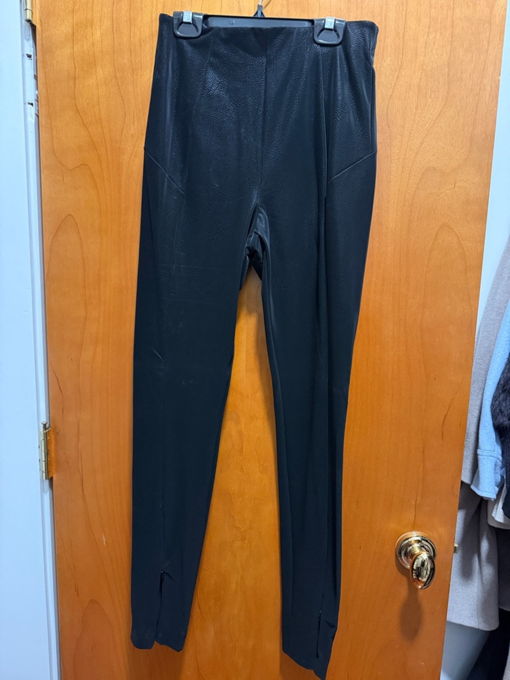 Guess Black Faux Leather Leggings